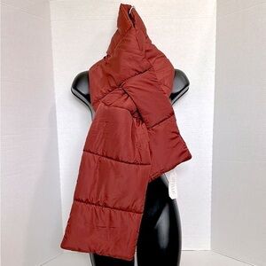STYLUS Spanish Brick Puffer Scarf NWT